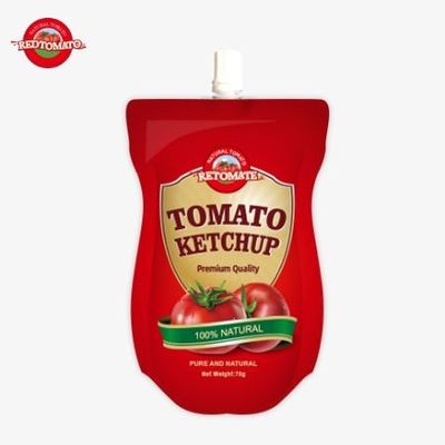 70g Sachet Prix d'usine Ketchup saveur naturelle pure Convient et de niveau international