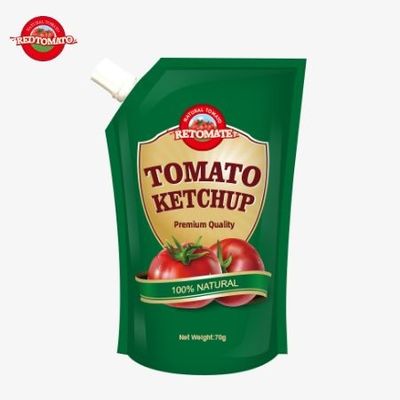 Nous offrons des sachets de ketchup de 70g répondant aux normes internationales à des prix d'usine