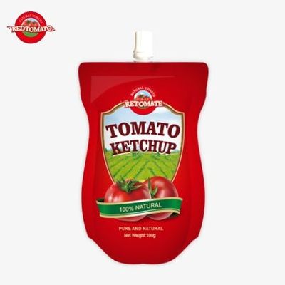 Chine OEM Prix d'usine 100g Sachet de ketchup sucré et acide Sachet tout-naturel