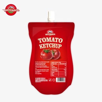 100g de sachet de ketchup naturel sucré et acide OEM Chine Prix d'usine HACCP Normes FDA