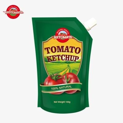 100g de sachet de ketchup naturel OEM Chine Prix d'usine HACCP Normes FDA