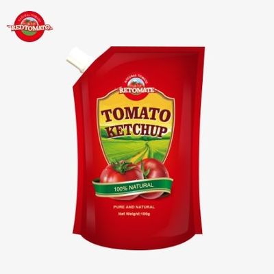 Sacs de ketchup OEM de 140 g répondant aux normes internationales à des prix d'usine
