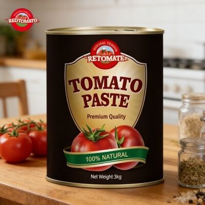 Pâte de tomate en conserve de qualité export 3 kg | Conforme aux normes ISO HACCP BRC et FDA