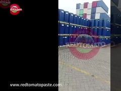 Pâte de tomate rouge à chaud, 30-32% Brix Triple Concentré de pâte de tomate