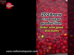 échantillon de pâte de tomate en tambour